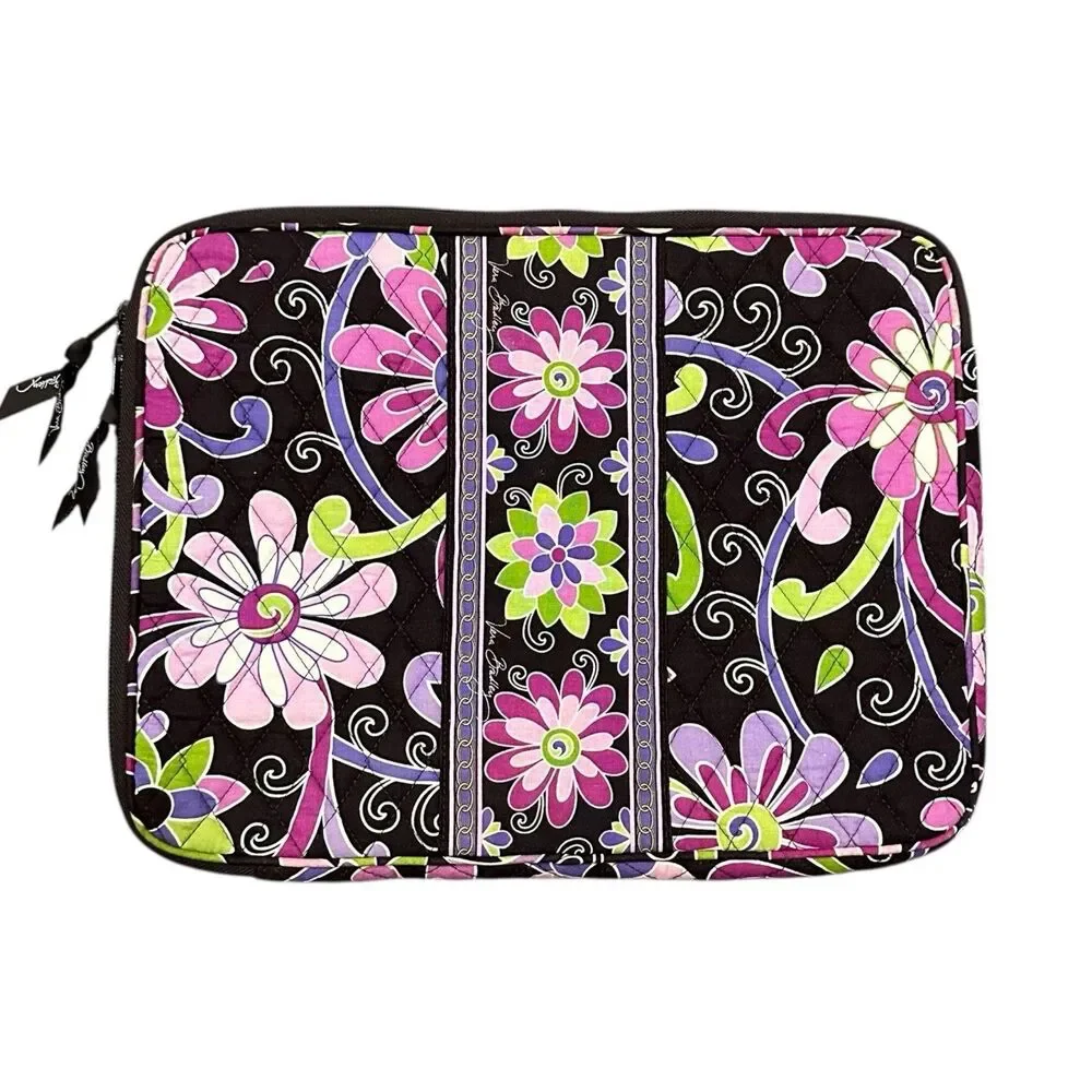 Vera Bradley Laptop Sleeve Case Purple Punch Retired‎ Pattern. Rare!